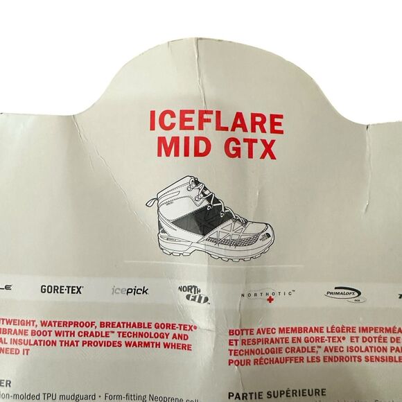 The North Face Iceflare Mid GTX Waterproof Hiking Boots, Men\'s 13 Black Gortex main image 11